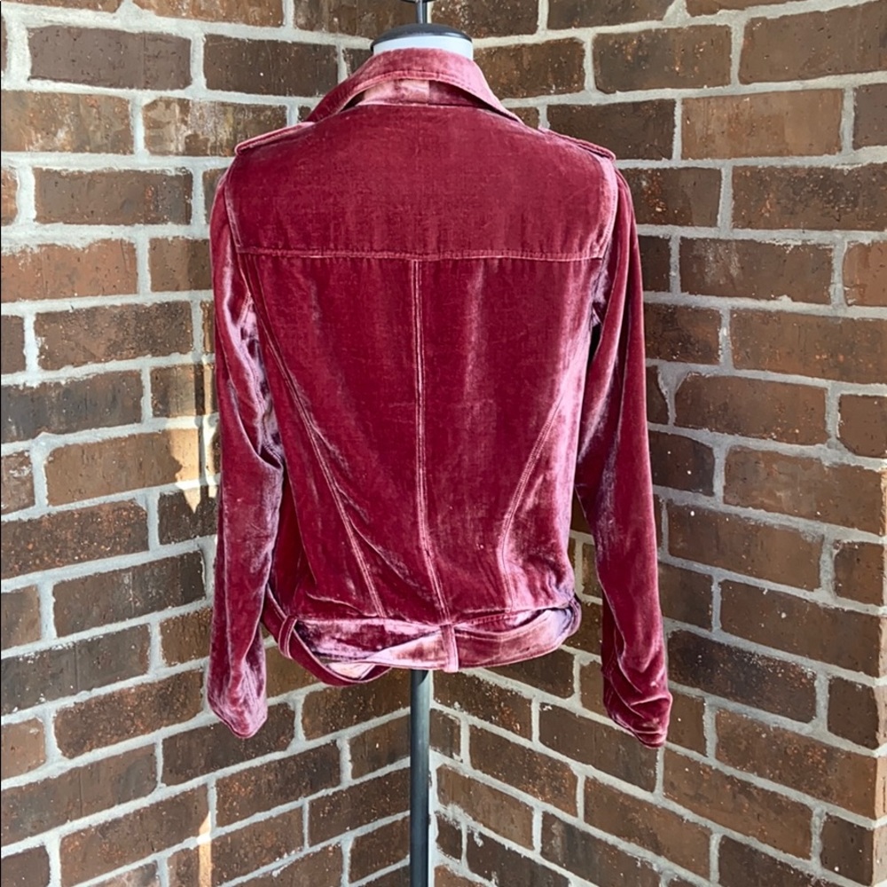 As By Df Pink Velvet Jacket View 3